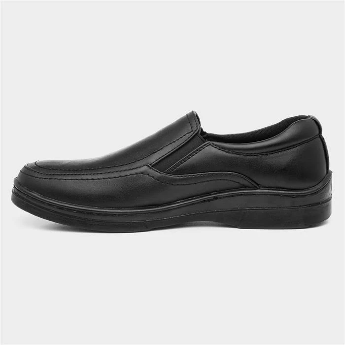 Hobos Bruce Mens Side Twin Gusset Shoe In Black 4 Hobos Bruce Mens Side Twin Gusset Shoe In Black - Image 2