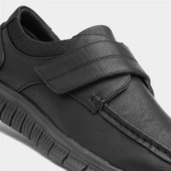 Cushion Walk Greg Mens Black Easy Fasten Shoe 10 Cushion Walk Greg Mens Black Easy Fasten Shoe -Skechery Store 520007 2 L05.20230717000225
