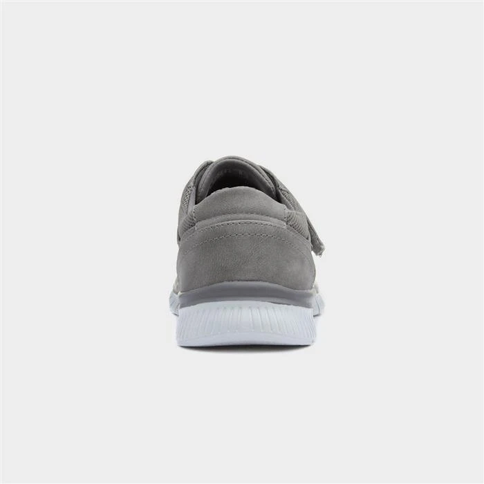 Cushion Walk Greg Mens Grey Easy Fasten Shoe 5 Cushion Walk Greg Mens Grey Easy Fasten Shoe - Image 3