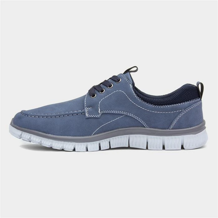 Cushion Walk Harry Mens Navy Lace Up Shoe 4 Cushion Walk Harry Mens Navy Lace Up Shoe - Image 2
