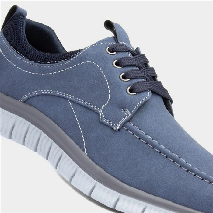 Cushion Walk Harry Mens Navy Lace Up Shoe 6 Cushion Walk Harry Mens Navy Lace Up Shoe - Image 4