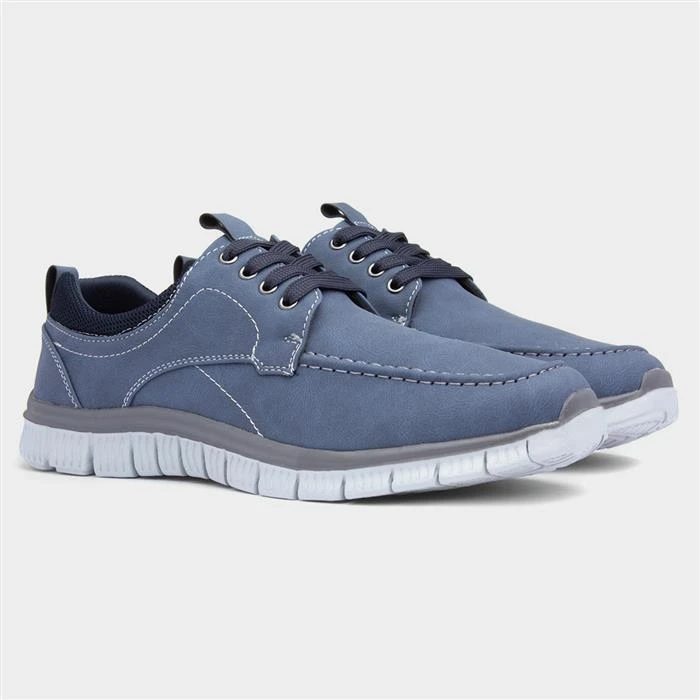 Cushion Walk Harry Mens Navy Lace Up Shoe 7 Cushion Walk Harry Mens Navy Lace Up Shoe - Image 5
