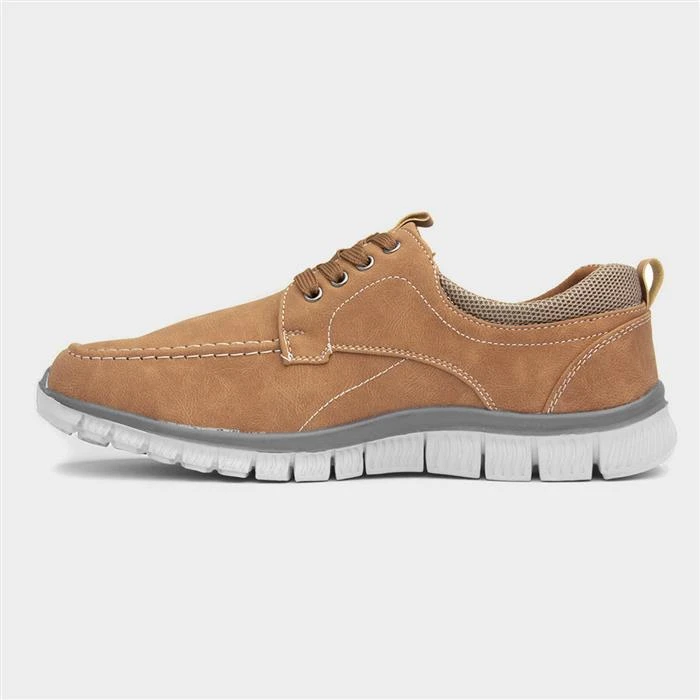 Cushion Walk Harry Mens Tan Lace Up Shoe 4 Cushion Walk Harry Mens Tan Lace Up Shoe - Image 2