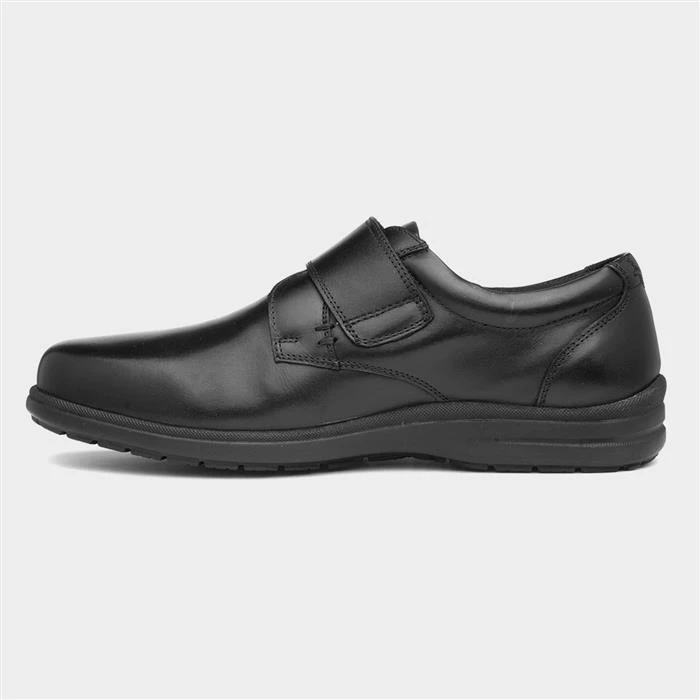 Hush Puppies Fyne Mens Black Leather Shoe 4 Hush Puppies Fyne Mens Black Leather Shoe - Image 2