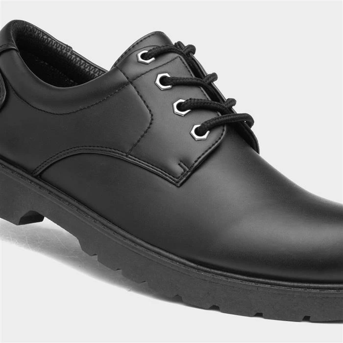 Urban Territory Lace Up Mens Black Shoe 6 Urban Territory Lace Up Mens Black Shoe - Image 4