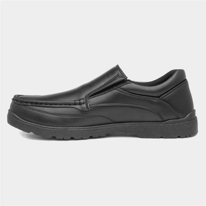 Urban Territory Brian Mens Black Slip On Shoe 4 Urban Territory Brian Mens Black Slip On Shoe - Image 2
