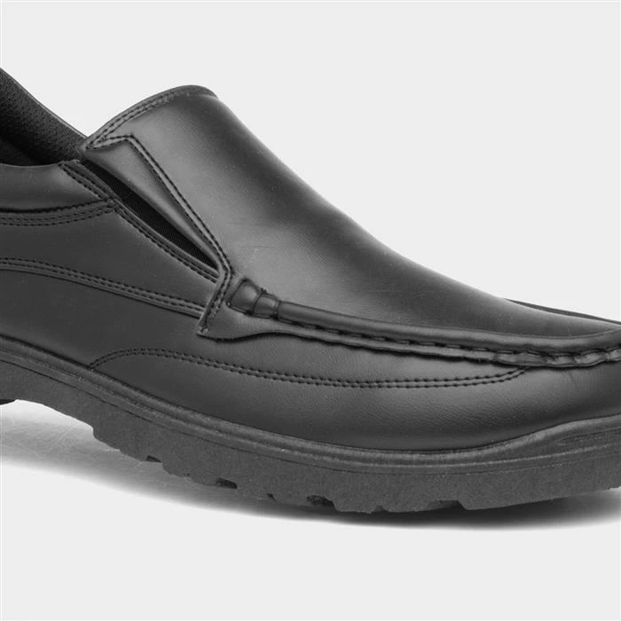Urban Territory Brian Mens Black Slip On Shoe 6 Urban Territory Brian Mens Black Slip On Shoe - Image 4
