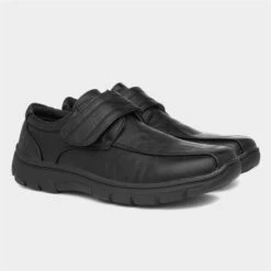 Cushion Walk Mens Black Easy Fasten Shoe 11 Cushion Walk Mens Black Easy Fasten Shoe -Skechery Store 52251 2 L06.20230717000227