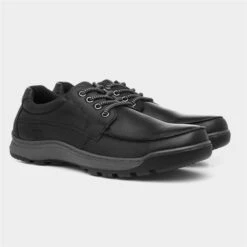 Hush Puppies Tucker Mens Leather Shoe In Black -Skechery Store 52319 2 L06.20230710000055