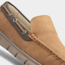 Cushion Walk Declan Mens Casual Tan Slip On Shoes -Skechery Store 52376 2 L05.20230717000228