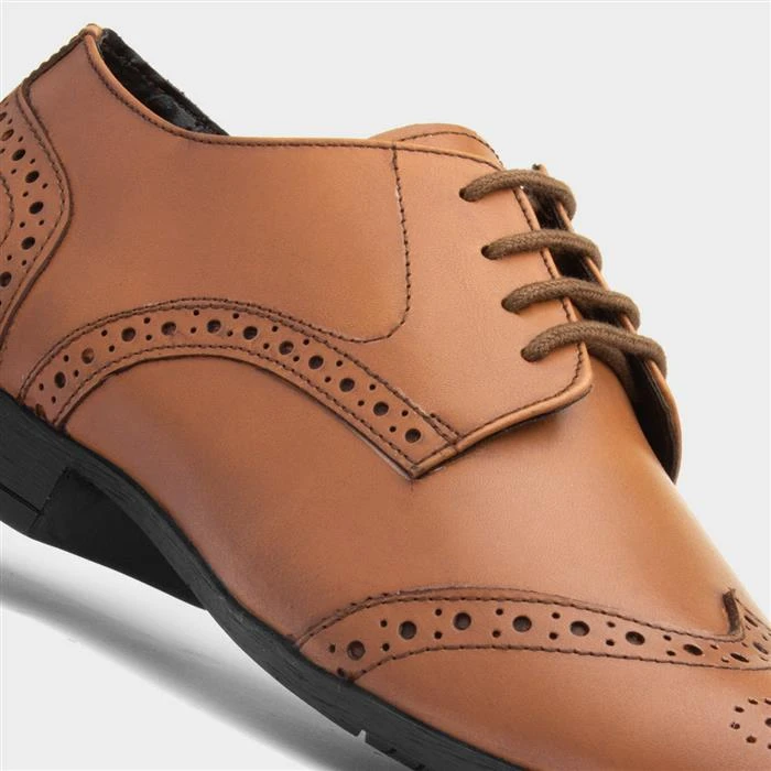 Catesby Luke Mens Tan Lace Up Leather Brogue 6 Catesby Luke Mens Tan Lace Up Leather Brogue - Image 4
