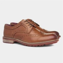 Silver Street Felix Mens Leather Tan Brogue Shoe 11 Silver Street Felix Mens Leather Tan Brogue Shoe -Skechery Store 530002 2 L06.20230619000157
