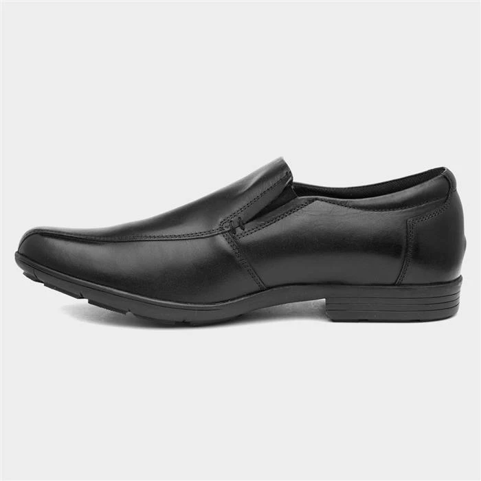 Pod Tyrone Mens Black Leather Shoe 4 Pod Tyrone Mens Black Leather Shoe - Image 2