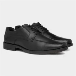 Hush Puppies Hackney Mens Black Leather Shoe 11 Hush Puppies Hackney Mens Black Leather Shoe -Skechery Store 530017 2 L06.20230731000300