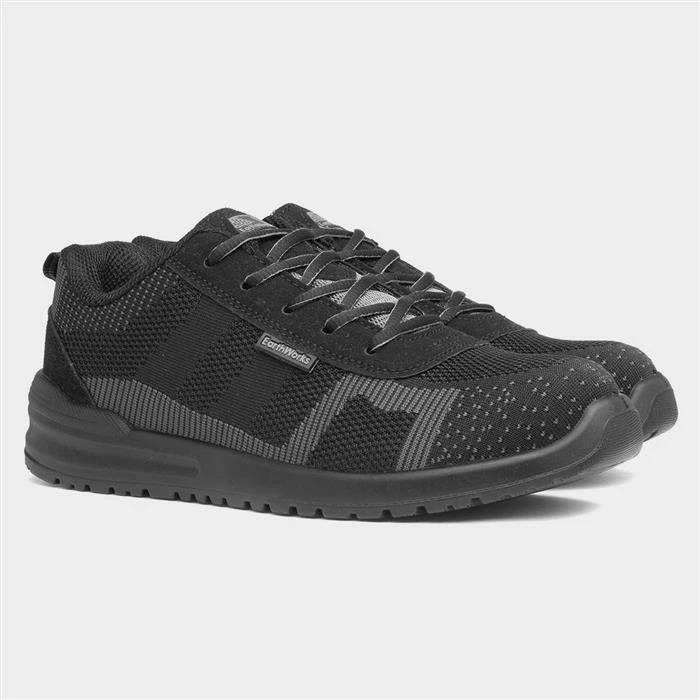 EarthWorks Chisel Adults Black Lace Up Safety Shoe 7 EarthWorks Chisel Adults Black Lace Up Safety Shoe - Image 5