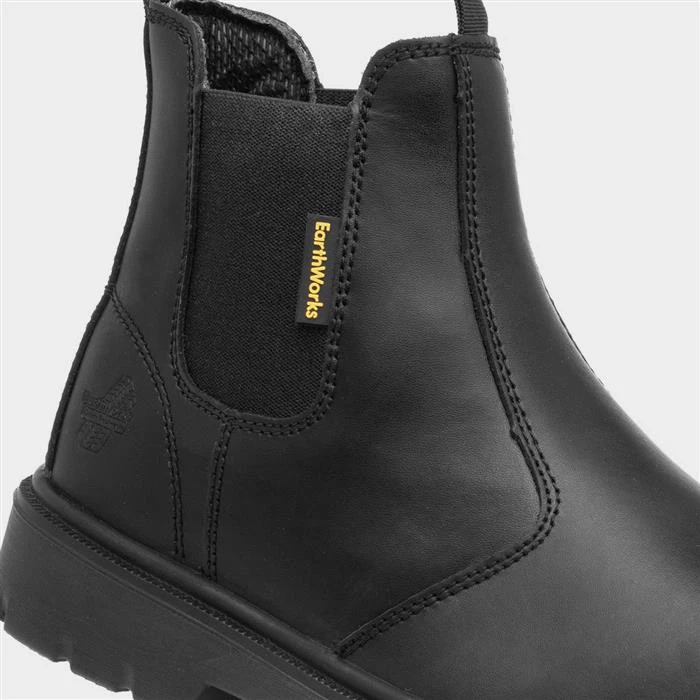 EarthWorks Spanner Mens Black Leather Safety Boot 6 EarthWorks Spanner Mens Black Leather Safety Boot - Image 4