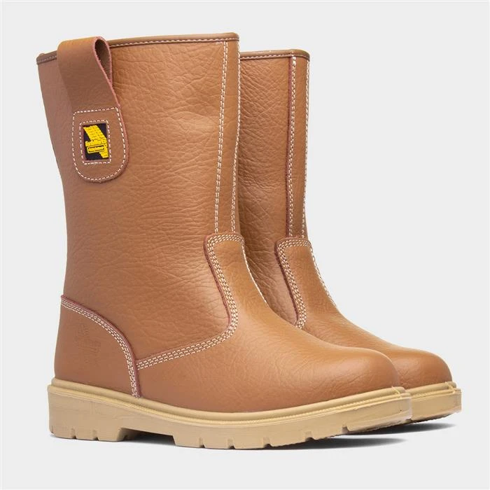 EarthWorks Bracket Mens Tan Rigger Boot 7 EarthWorks Bracket Mens Tan Rigger Boot - Image 5