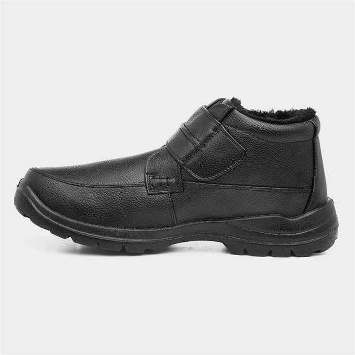 Hobos Brendan Mens Black Easy Fasten Casual Boot 4 Hobos Brendan Mens Black Easy Fasten Casual Boot - Image 2