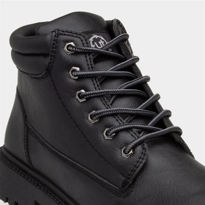 Urban Territory Mens Black Lace Up Boot 6 Urban Territory Mens Black Lace Up Boot - Image 4