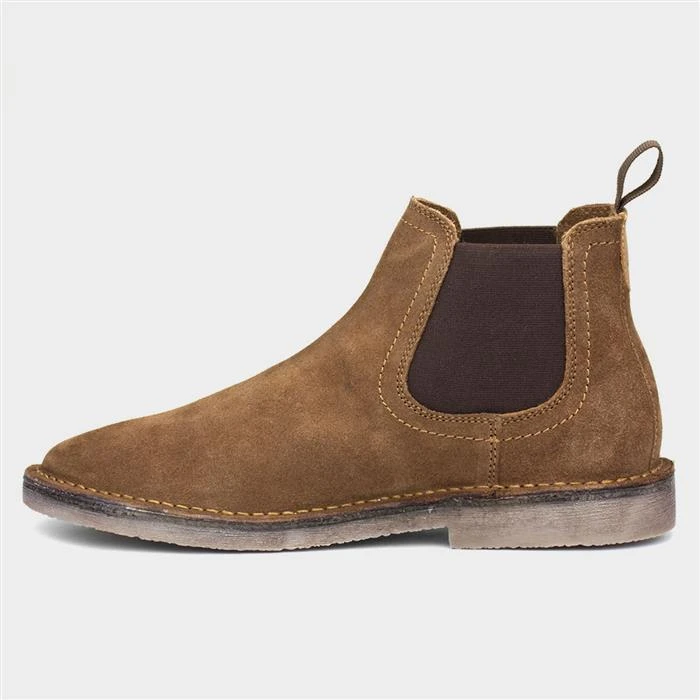 Hush Puppies Shaun Mens Tan Suede Chelsea Boot 4 Hush Puppies Shaun Mens Tan Suede Chelsea Boot - Image 2