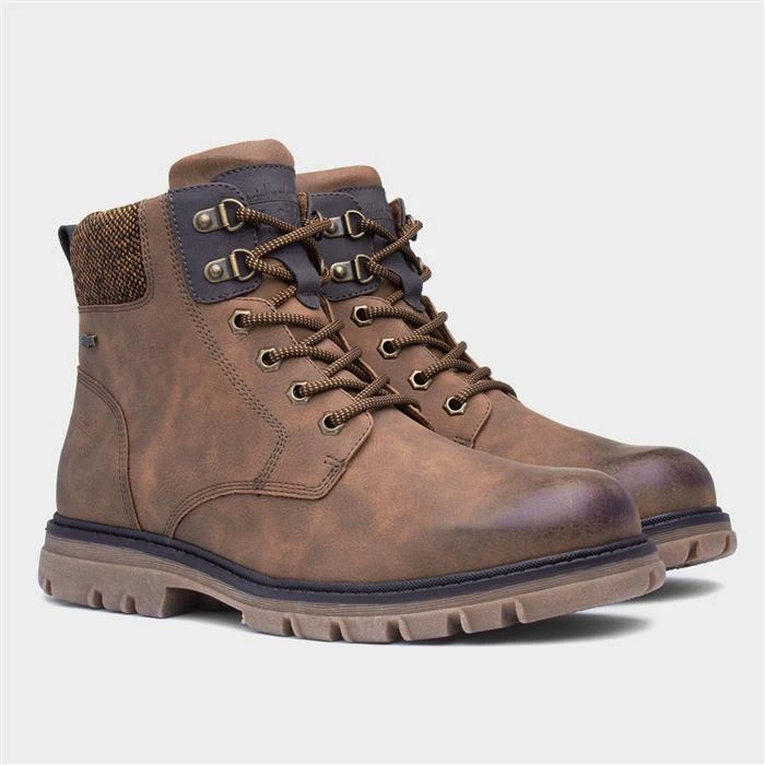 Relife Leema Mens Tan Brown Boot 7 Relife Leema Mens Tan Brown Boot - Image 5