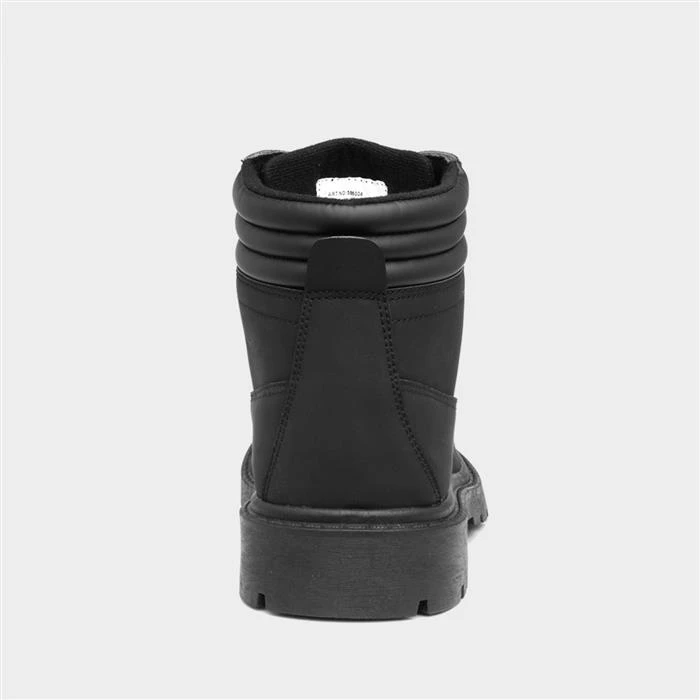 Urban Territory Bill Mens Black Lace Up Boot 5 Urban Territory Bill Mens Black Lace Up Boot - Image 3