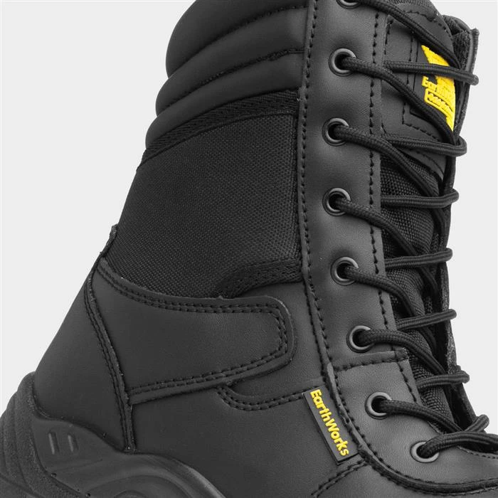 EarthWorks Nail Mens Black Lace Up Safety Boot 6 EarthWorks Nail Mens Black Lace Up Safety Boot - Image 4