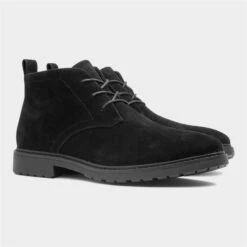 Beckett Barker Mens Black Lace Up Desert Boot -Skechery Store 589102 2 L06.20230818000223