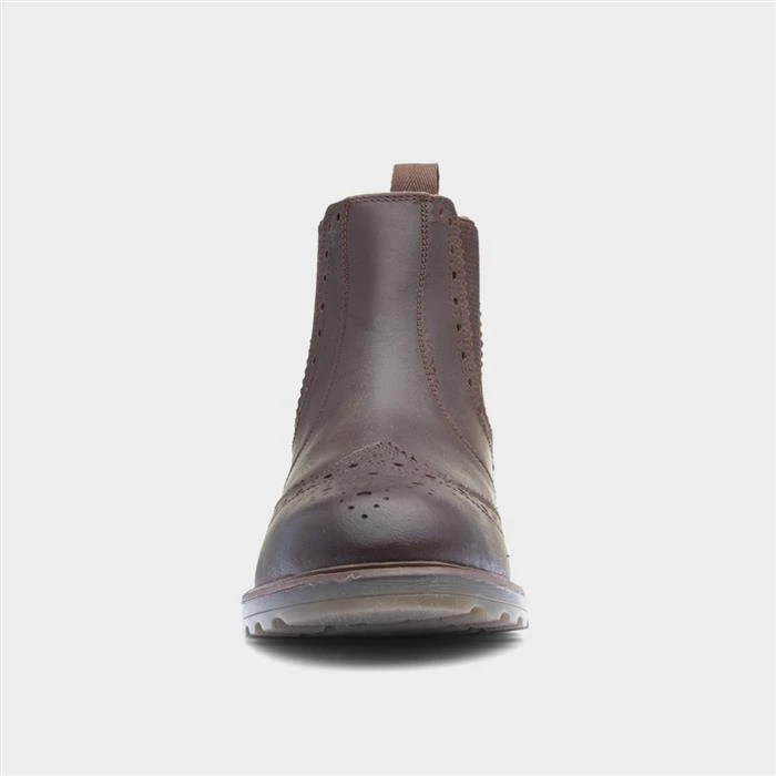 Catesby Caleb Mens Brown Leather Ankle Boot 3 Catesby Caleb Mens Brown Leather Ankle Boot