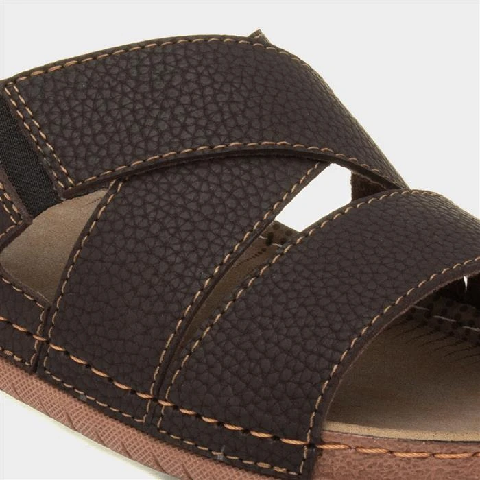 Red Fish Mens Mule Sandal In Brown 6 Red Fish Mens Mule Sandal In Brown - Image 4
