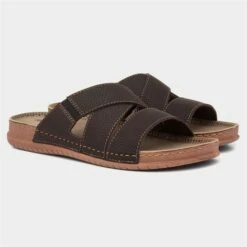 Red Fish Mens Mule Sandal In Brown 11 Red Fish Mens Mule Sandal In Brown -Skechery Store 594014 2 L06.20210319000157