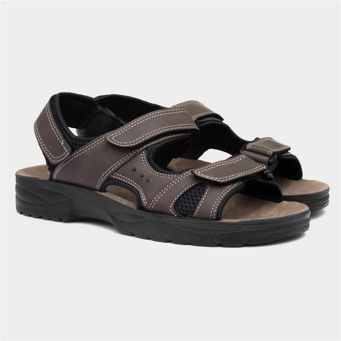 Red Fish Mens Easy Fasten Sandal In Brown 6 Red Fish Mens Easy Fasten Sandal In Brown - Image 5