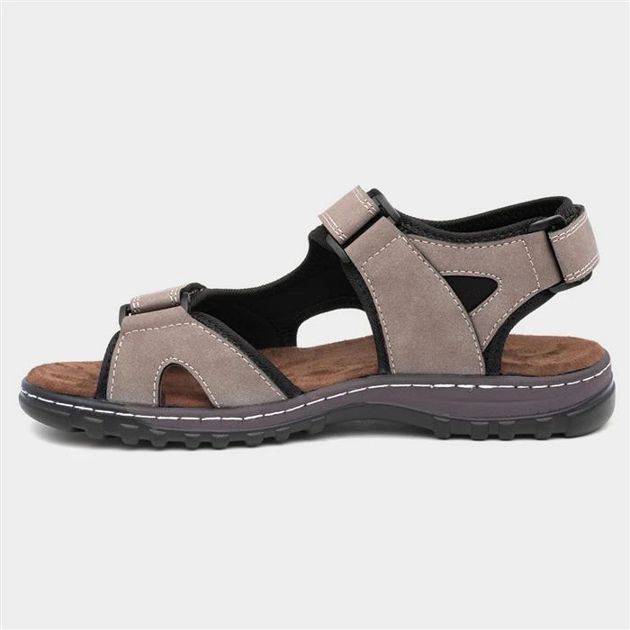 Hobos Mens Light Brown Sporty Easy Fasten Sandal 3 Hobos Mens Light Brown Sporty Easy Fasten Sandal - Image 2
