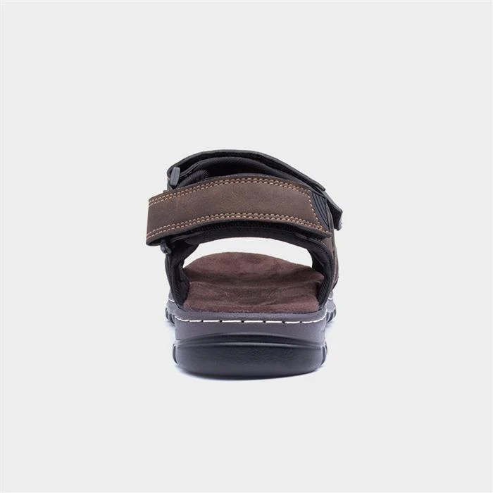 Hobos Mens Brown Easy Fasten Sandal 5 Hobos Mens Brown Easy Fasten Sandal - Image 3