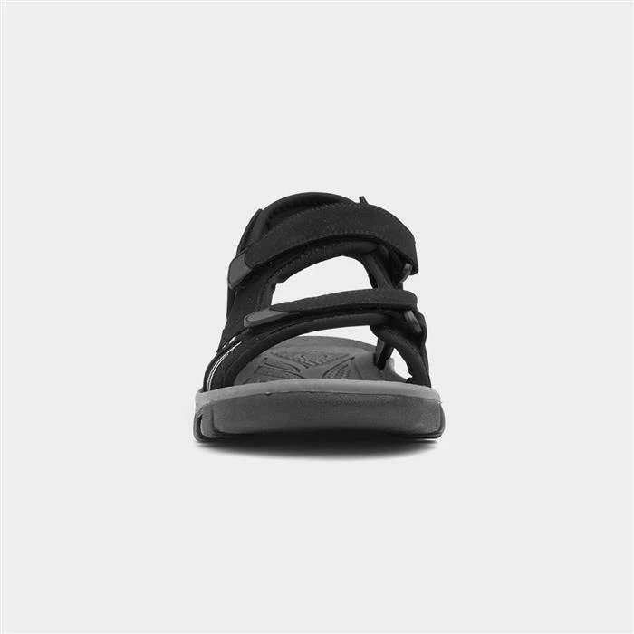 Hobos Mens Black Easy Fasten Sandals 3 Hobos Mens Black Easy Fasten Sandals