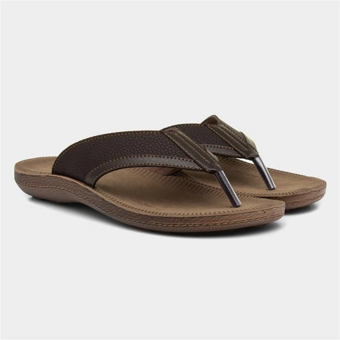 Red Fish Mens Brown Toe Post Sandal 7 Red Fish Mens Brown Toe Post Sandal - Image 5
