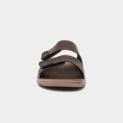 Red Fish Mens Brown Mule Sandal