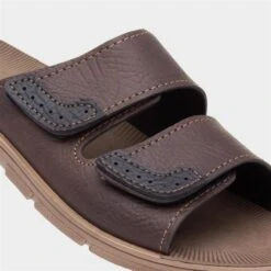 Red Fish Mens Brown Mule Sandal 10 Red Fish Mens Brown Mule Sandal -Skechery Store 59471 2 L05.20230724000151