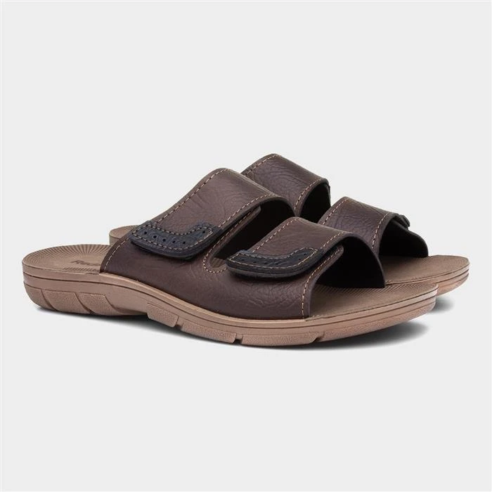 Red Fish Mens Brown Mule Sandal 7 Red Fish Mens Brown Mule Sandal - Image 5