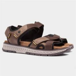 Relife Mens Brown Easy Fasten Sandal 11 Relife Mens Brown Easy Fasten Sandal -Skechery Store 595017 2 L06.20230707000211