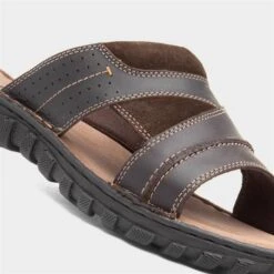 Lotus Mens Brown Leather Slip On Sandal 10 Lotus Mens Brown Leather Slip On Sandal -Skechery Store 595021 2 L05.20230616000151