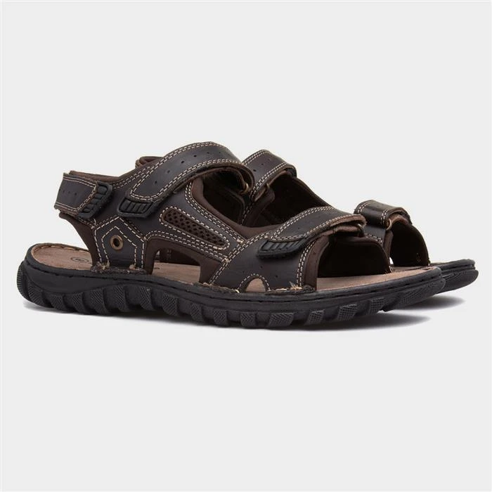 Lotus Douglas Mens Brown Leather Sandal 7 Lotus Douglas Mens Brown Leather Sandal - Image 5