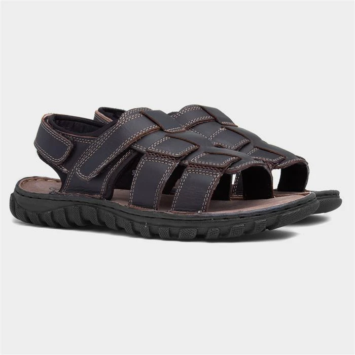 Lotus Armand Mens Brown Leather Sandal 7 Lotus Armand Mens Brown Leather Sandal - Image 5