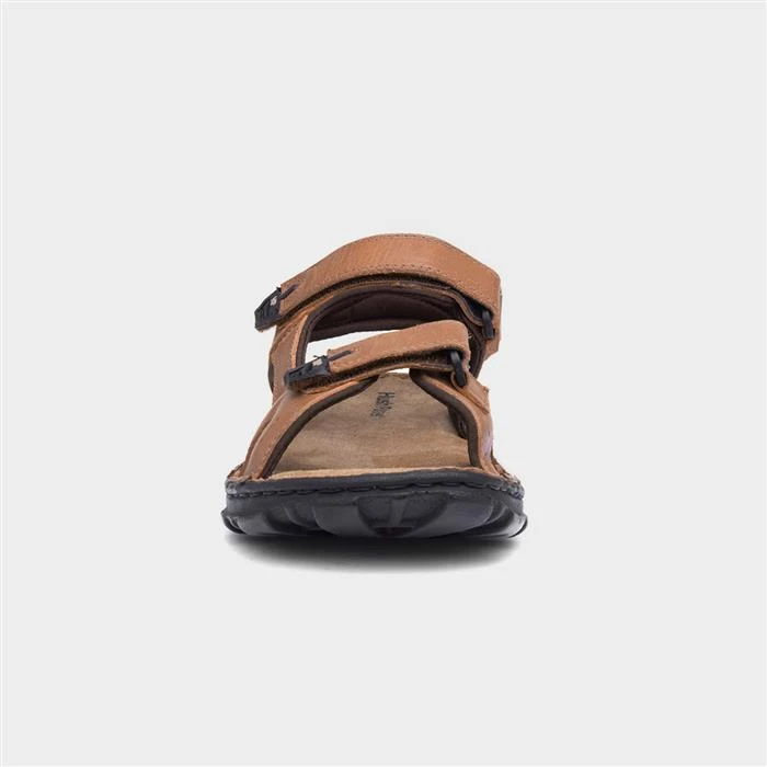 Hush Puppies Avery Mens Brown Leather Sandal 3 Hush Puppies Avery Mens Brown Leather Sandal