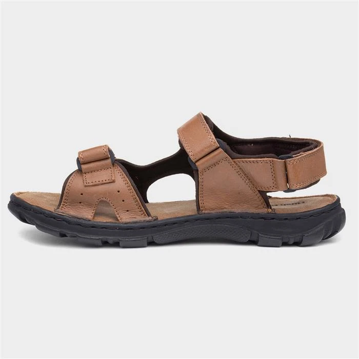Hush Puppies Avery Mens Brown Leather Sandal 4 Hush Puppies Avery Mens Brown Leather Sandal - Image 2
