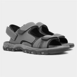 Hobos Mens Grey Easy Fasten Sandal -Skechery Store 599065 2 L06.20230601000107
