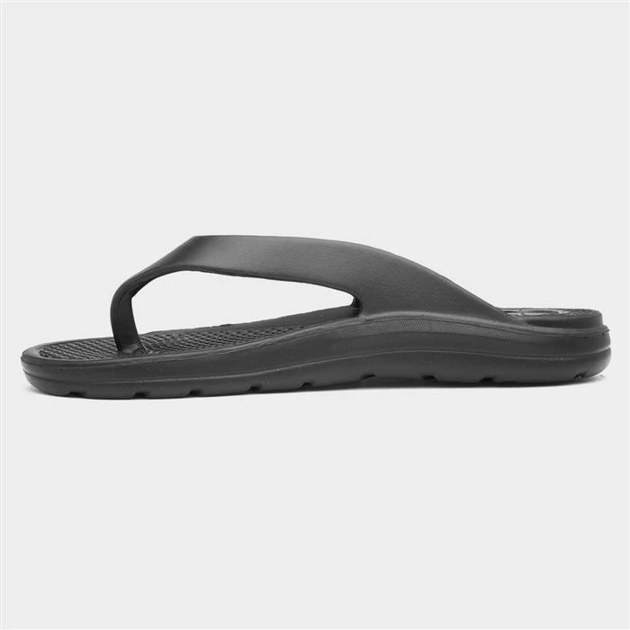 Totes Everywear Mens Black Toe Post Sandal 4 Totes Everywear Mens Black Toe Post Sandal - Image 2