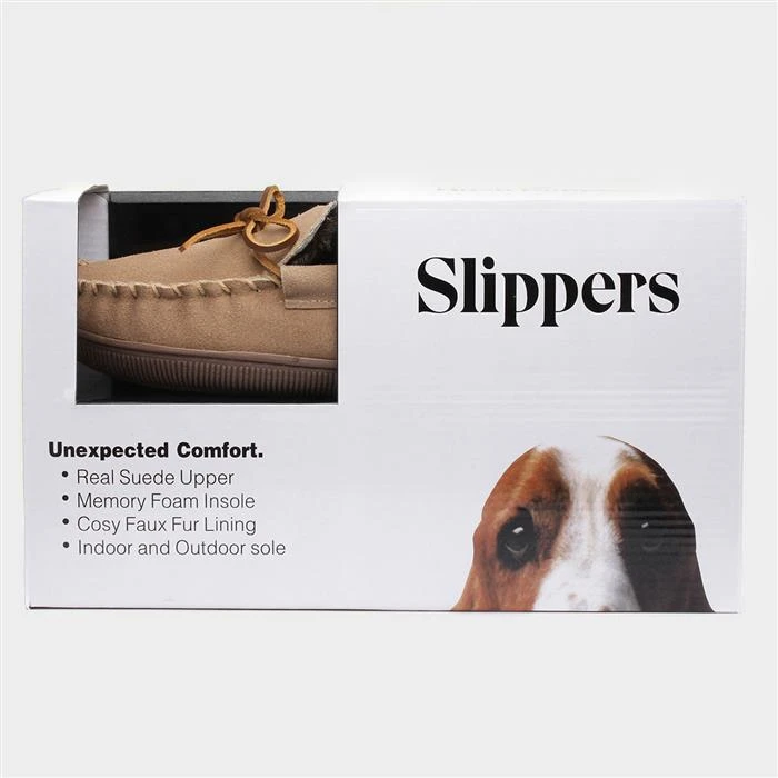 Hush Puppies Ace Mens Tan Moccasin Slipper 6 Hush Puppies Ace Mens Tan Moccasin Slipper - Image 4