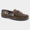 Cotswold Sodbury Mens Brown Moccasin Slipper 1 Cotswold Sodbury Mens Brown Moccasin Slipper -Skechery Store 691089 3 L02.20230117000214