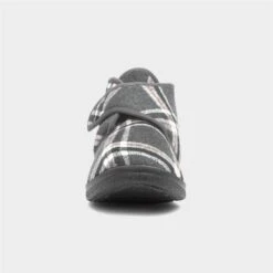 Jo & Joe Cecil Mens Grey Tartan Bootie